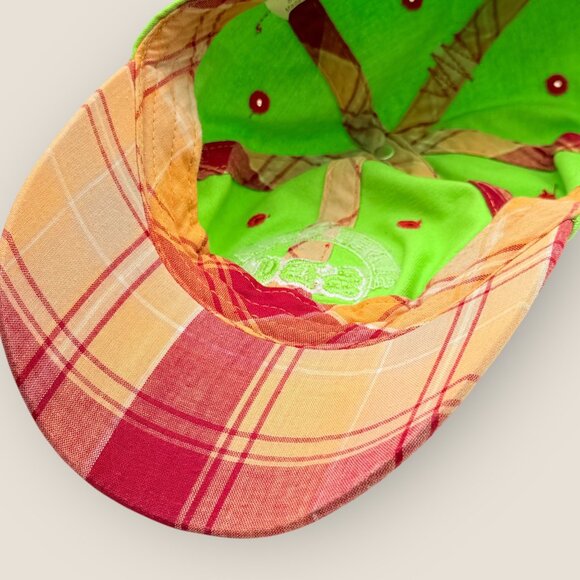 Silver Dollar City Green Distressed Baseball Cap Red Plaid Details Child Size - Picture 6 of 8
